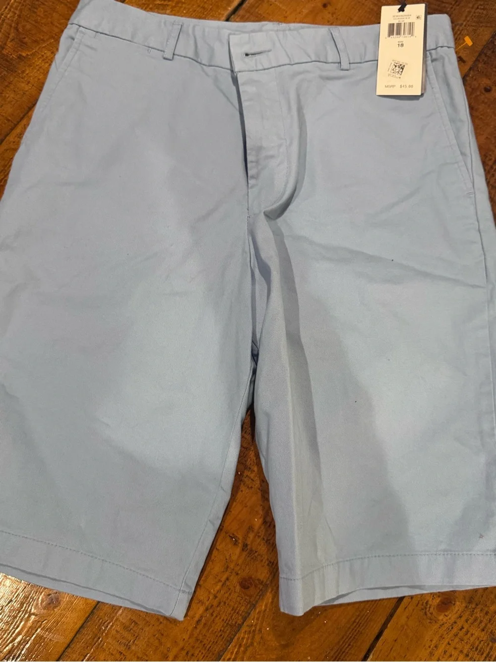 Ralph Lauren Pale Blue Cotton Chino Shorts